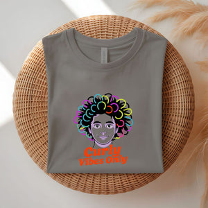 Curly Vibes Only Tee by Memez Store