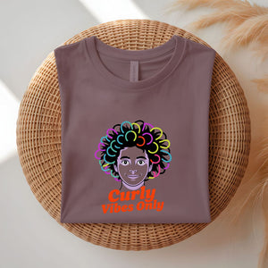 Curly Vibes Only Tee by Memez Store