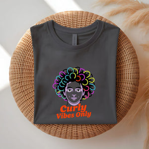Curly Vibes Only Tee by Memez Store
