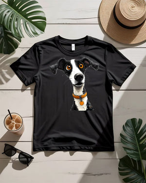 Cute dog vibes tee happy puppy face floppy ears graphic