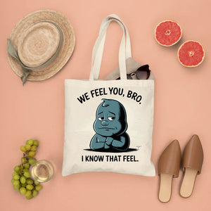 Dark Humour Funny Tote Bag featuring a witty and edgy design, perfect for fans of dark comedy