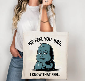 Dark Humour Funny Tote Bag featuring a witty and edgy design, perfect for fans of dark comedy