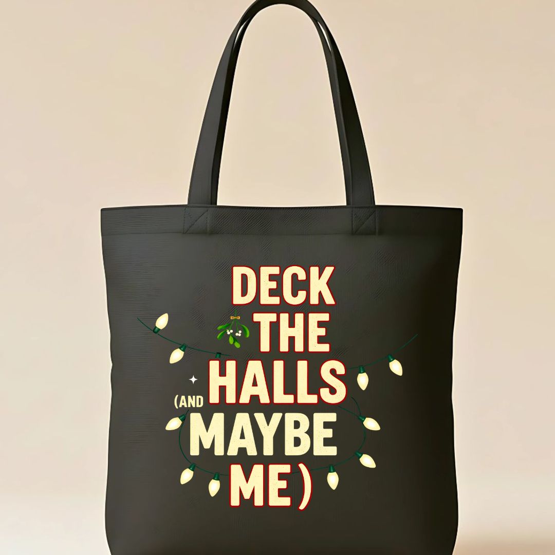 Deck The Halls Festive Christmas Tote Bag