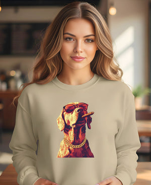 Funny oversized Don Dog sweatshirt for dog lovers