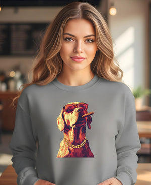 Funny oversized Don Dog sweatshirt for dog lovers