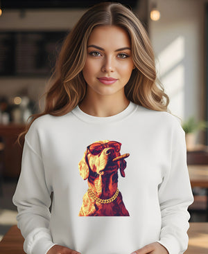 Funny oversized Don Dog sweatshirt for dog lovers