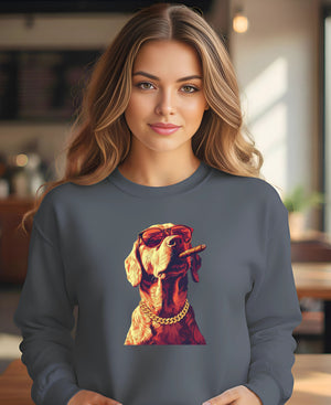 “Cozy cotton Don Dog meme pullover