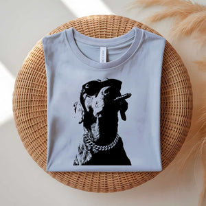 Don Dog black and white funny mafia dog meme t-shirt