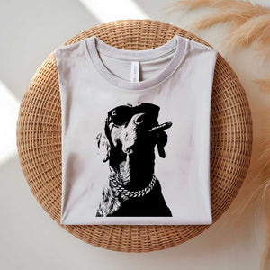 Don Dog black and white funny mafia dog meme t-shirt