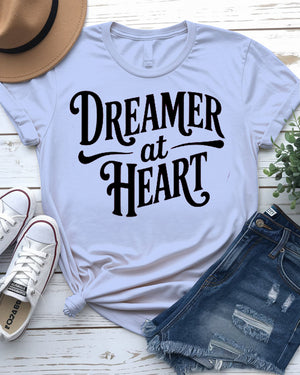 Minimalist dream-themed graphic tee for creatives and free spirits