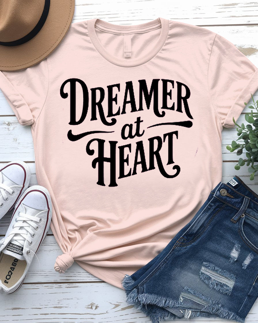 Minimalist dream-themed graphic tee for creatives and free spirits