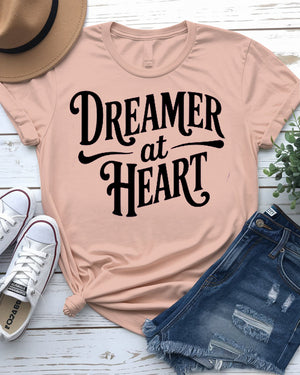 Minimalist dream-themed graphic tee for creatives and free spirits