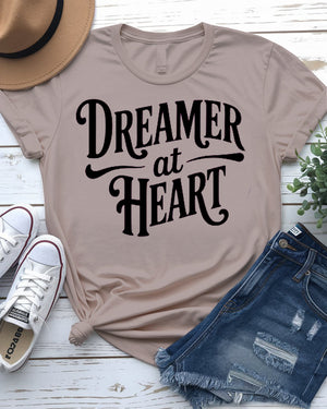 Minimalist dream-themed graphic tee for creatives and free spirits