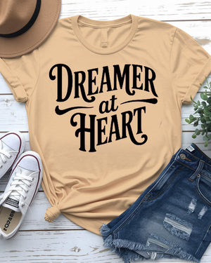 Minimalist dream-themed graphic tee for creatives and free spirits