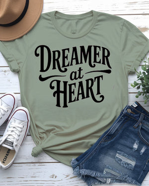 Minimalist dream-themed graphic tee for creatives and free spirits