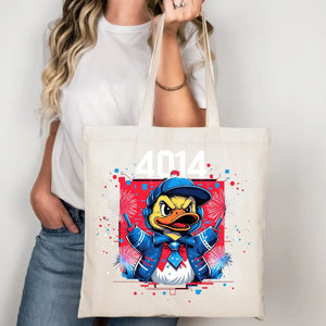 Ducky Tote Bag with cute duck illustration – Memez Store