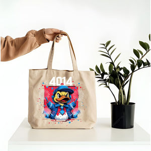 Ducky Tote Bag with cute duck illustration – Memez Store