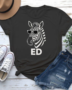 ED Funny Tee by Memez Store – Unisex Meme Shirt with Glitch Graphic