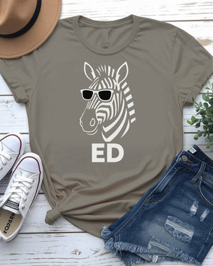 ED Funny Tee by Memez Store – Unisex Meme Shirt with Glitch Graphic