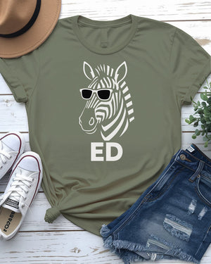 ED Funny Tee by Memez Store – Unisex Meme Shirt with Glitch Graphic
