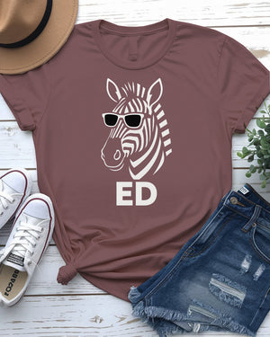 ED Funny Tee by Memez Store – Unisex Meme Shirt with Glitch Graphic