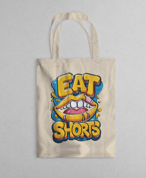 Eat Shorts funny tote bag