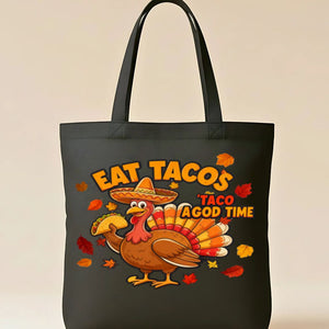 Eat Tacos Funny Food Tote Bag