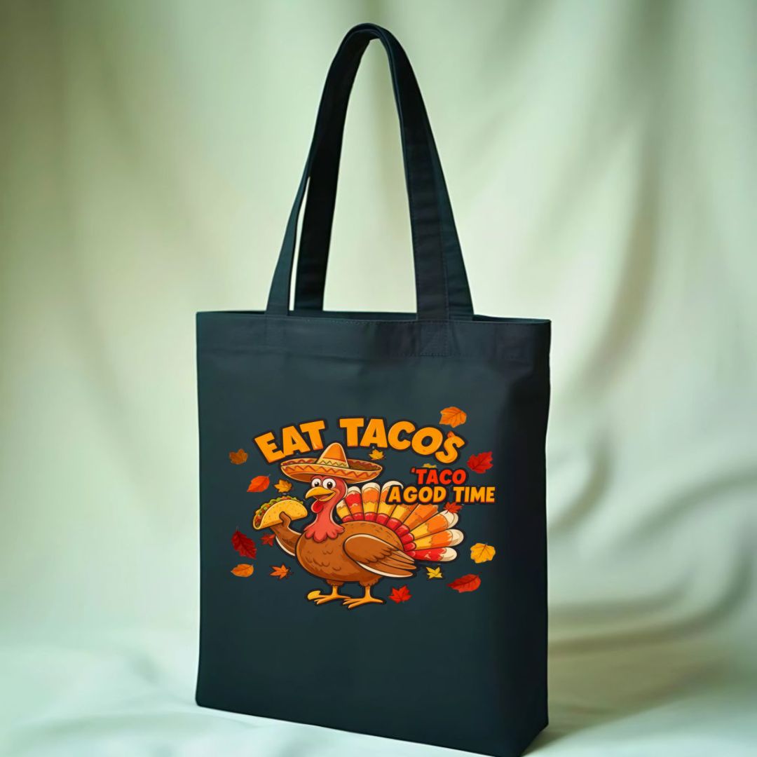 Eat Tacos Funny Food Tote Bag