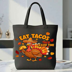 Eat Tacos Funny Food Tote Bag