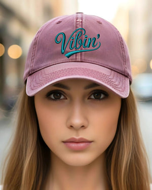 Funny embroidered vibin cap by Memez Store