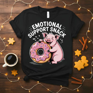 Emotional Support Snack Funny Food Humor T-Shirt
