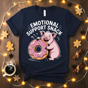 Emotional Support Snack Funny Food Humor T-Shirt