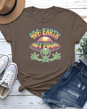 Error 404 Earth Not Found Funny Meme Tee by Memez Store – Unisex”