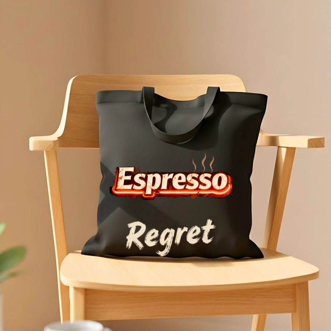 Espresso Regret Funny Coffee Meme Tote Bag