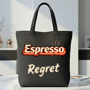 Espresso Regret Funny Coffee Meme Tote Bag