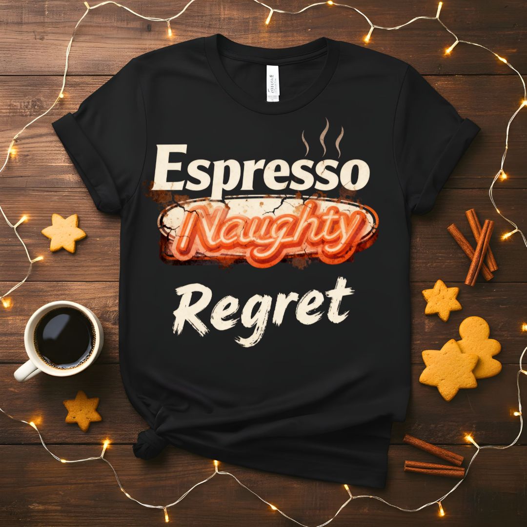 Espresso Regret funny coffee consequences t-shirt
