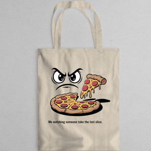 Eye On Pizza Funny Meme Tote Bag