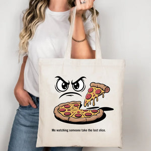 Eye On Pizza Funny Meme Tote Bag