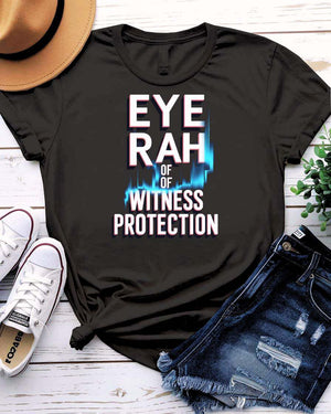 Eye Rah Tee funny meme t-shirt with sarcastic pun graphic – unisex jersey short sleeve shirt, made to order by Memez Store