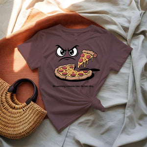 Eye on Last Pizza Slice Meme T-Shirt by Memez Store