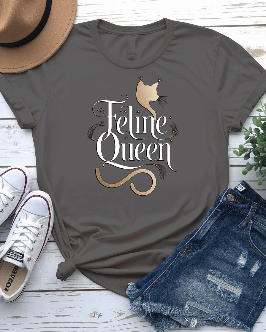 Felme Queen Cat Tee – Funny Cat Lover Shirt | Memez Store