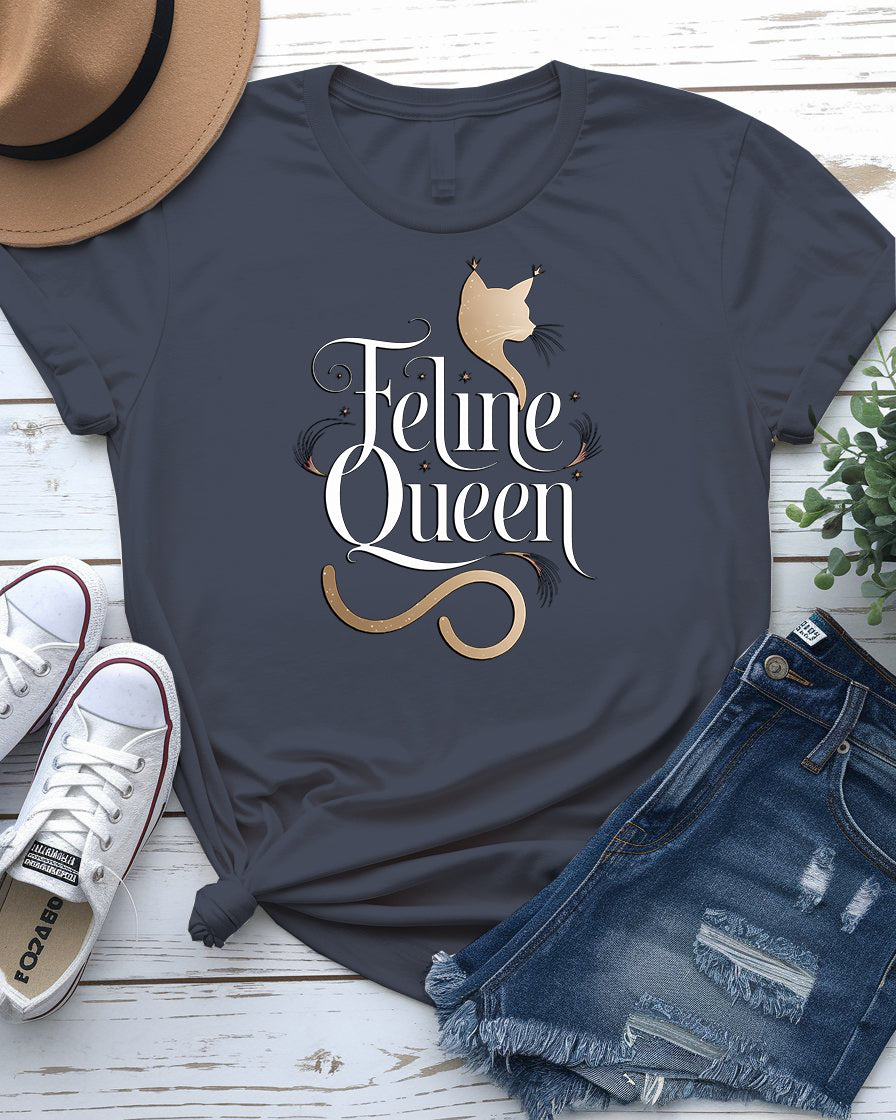 Felme Queen Cat Tee – Funny Cat Lover Shirt | Memez Store