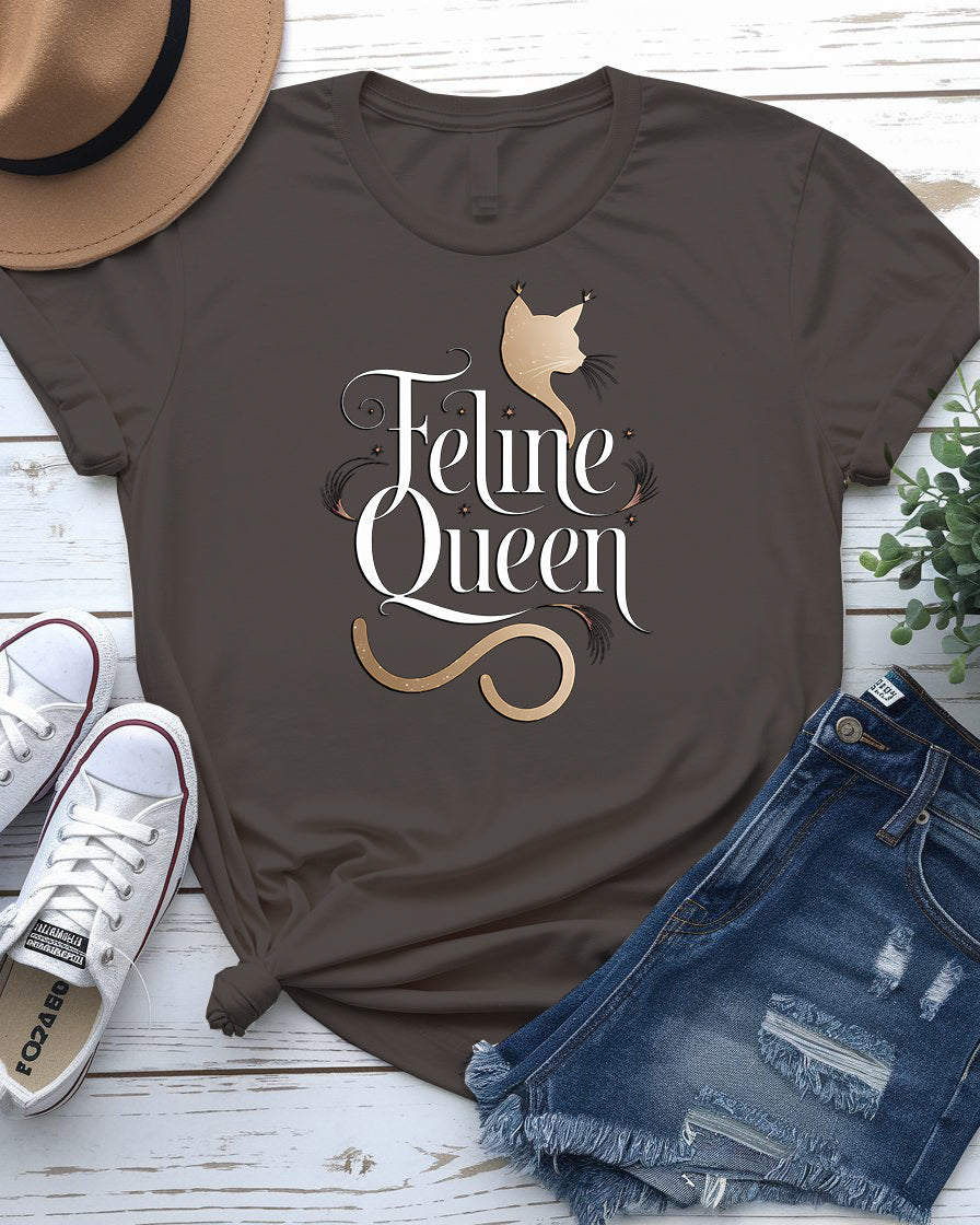Felme Queen Cat Tee – Funny Cat Lover Shirt | Memez Store