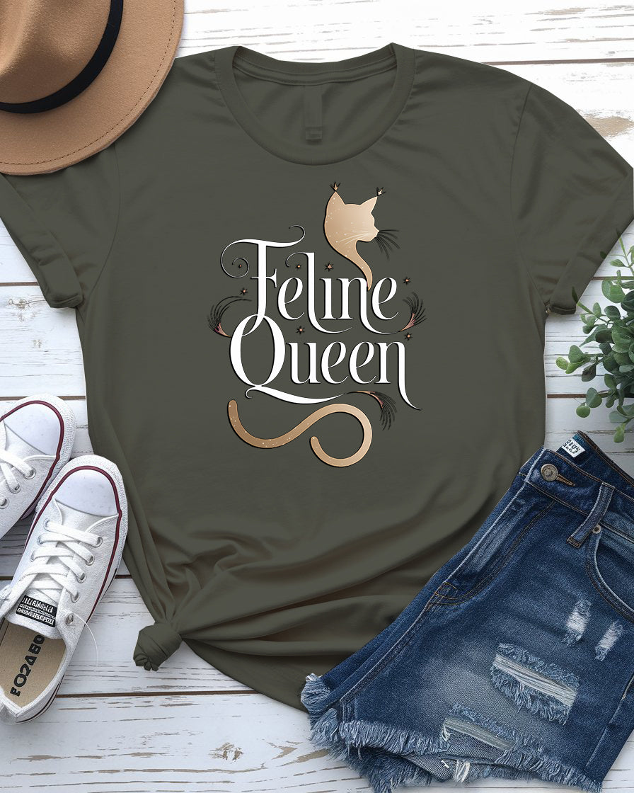 Felme Queen Cat Tee – Funny Cat Lover Shirt | Memez Store
