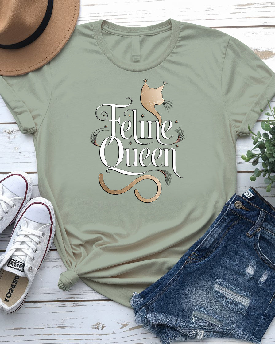 Felme Queen Cat Tee – Funny Cat Lover Shirt | Memez Store