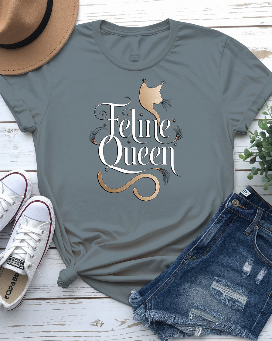 Felme Queen Cat Tee – Funny Cat Lover Shirt | Memez Store
