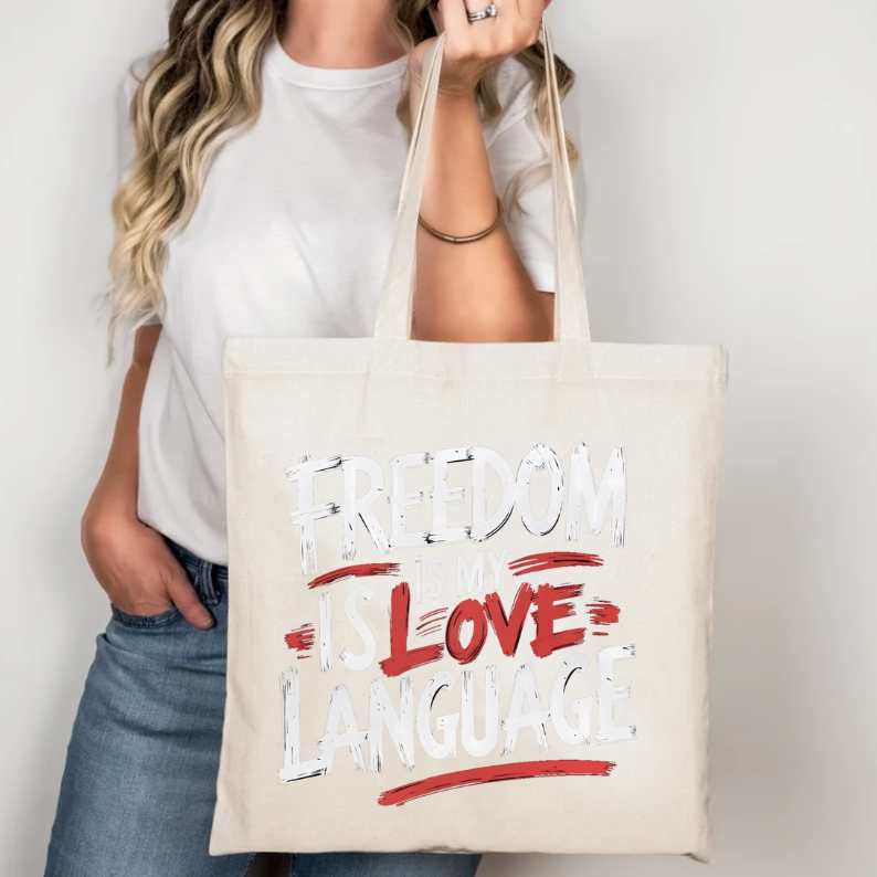 “Freedom Is My Language Unisex Jersey Tee by Memez Store”