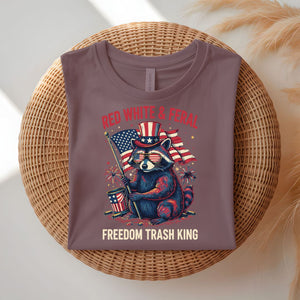 Freedom Trash King funny chaotic royalty t-shirt