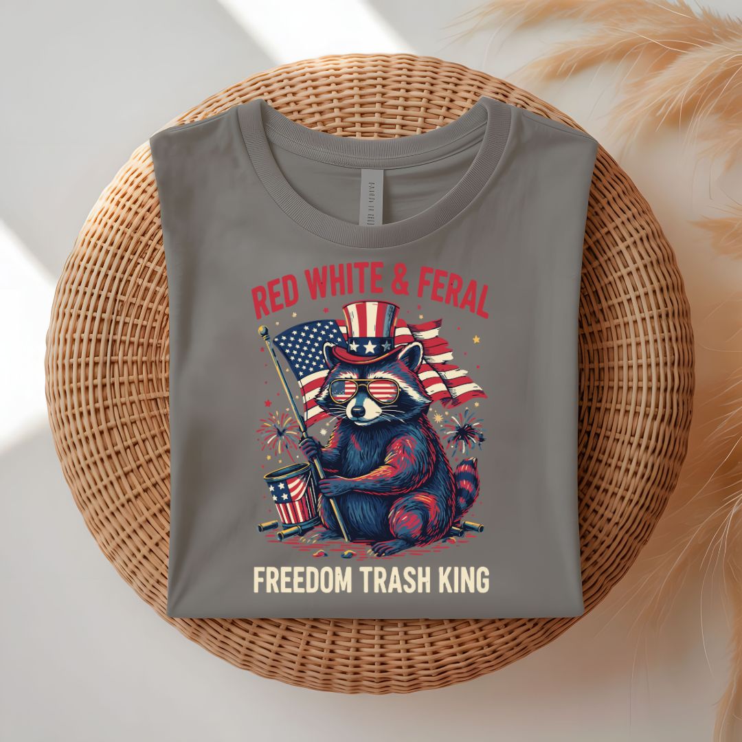 Freedom Trash King funny chaotic royalty t-shirt