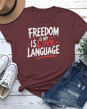 “Freedom Unisex Tee – Inspirational Quote Shirt Memez Store”